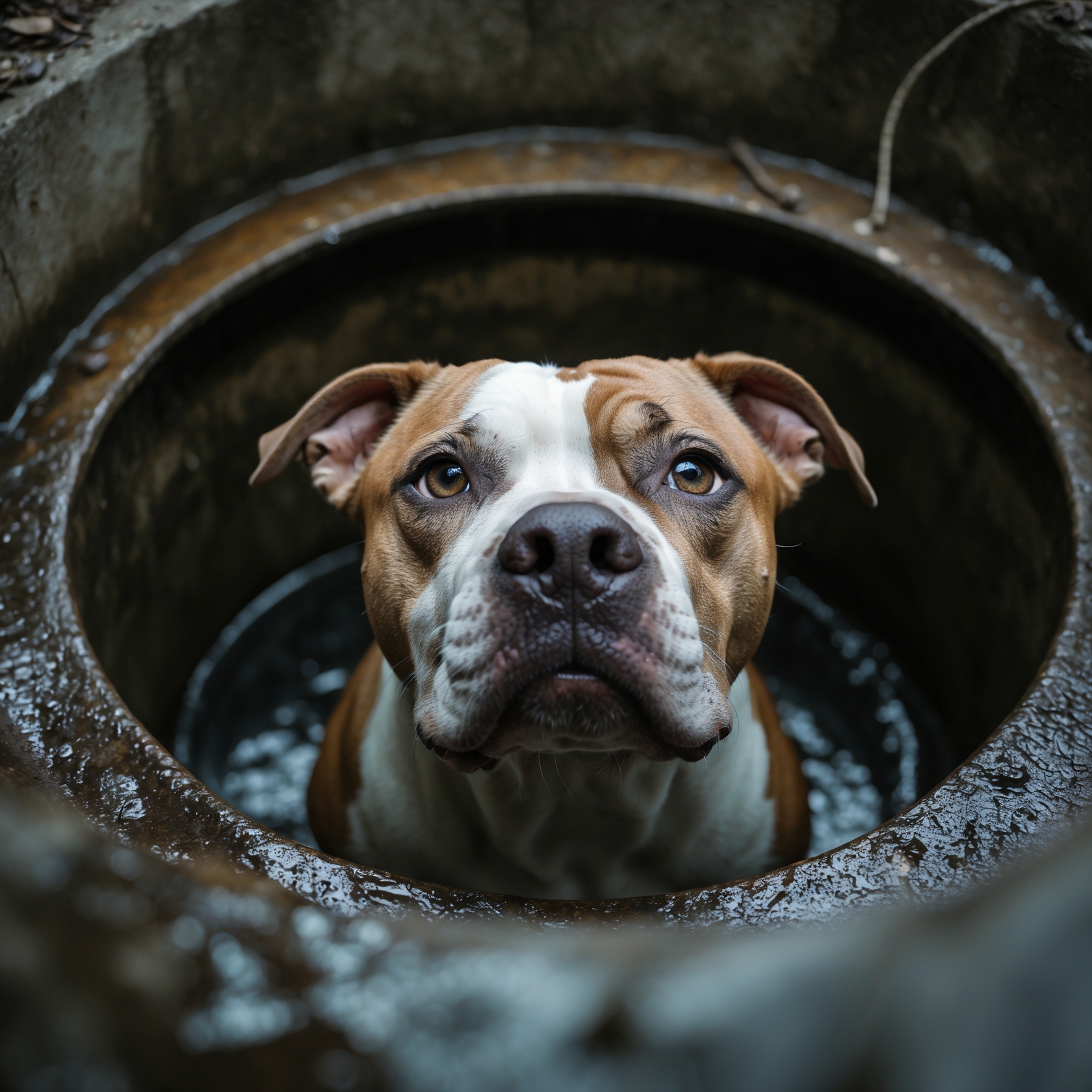 Dog’s Heroic Rescue: A Retired Pitbull’s Journey from Survival to Forever Home