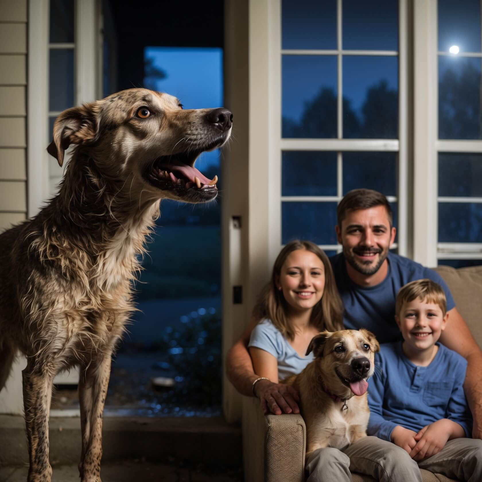 A Silent Guardian: How a Stray Dog Saved a Family from a House Fire in the Middle of the Night