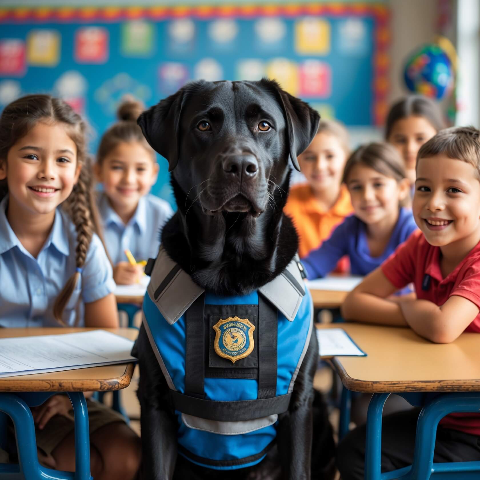 From War Zones to Classrooms: How K9 Bear Became a Therapy Dog After 7 Tours in Afghanistan