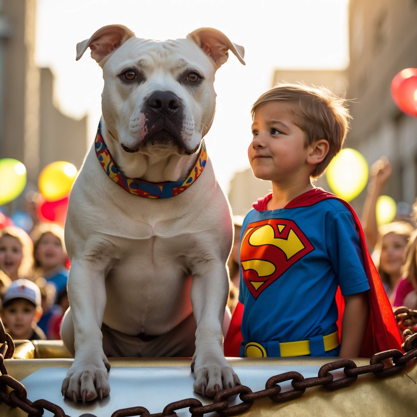 From Chained in a Backyard to Leading a Parade: How Rusty the Neglected Pit Bull Became a Symbol of Hope