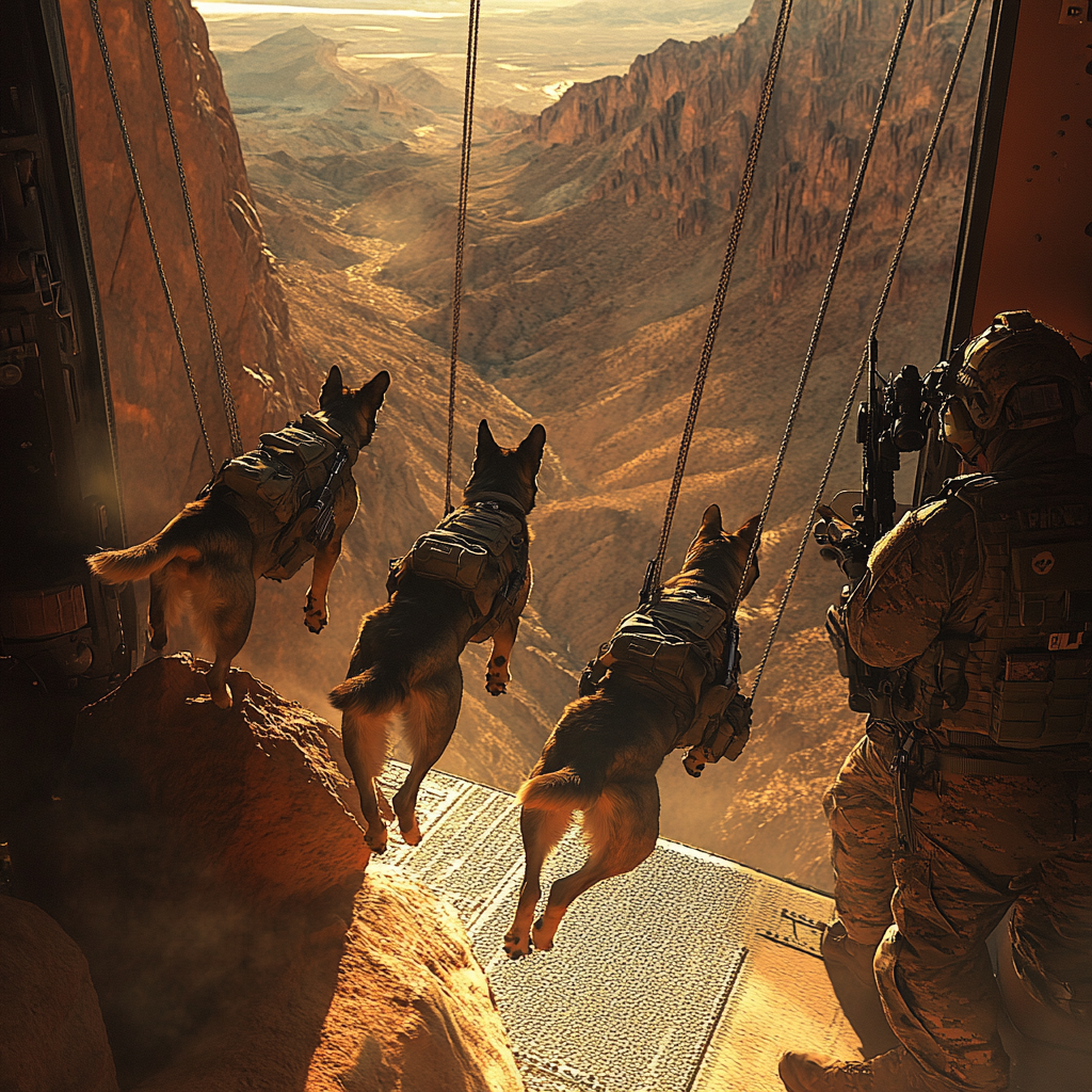 Wings of Loyalty: The Dogs Who Jumped First