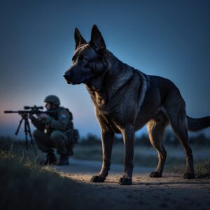 Ghost, the unseen hero, scans the horizon, saving lives with his sharp instincts.